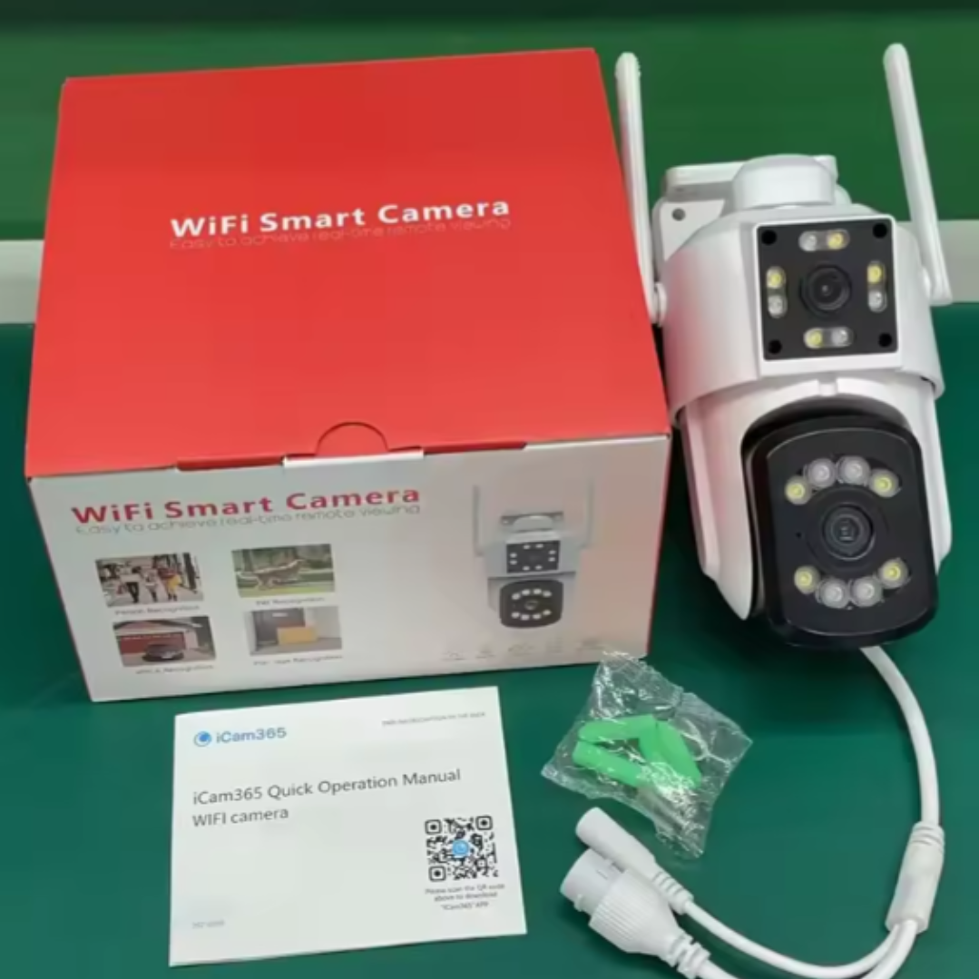 Cameră smart HD, WiFi Audio-Video cu Alarmă, Detectare Mișcare și IP66 , Stocare Cloud, Micro SD