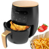 Pachet! Friteuza cu aer cald Air Fryer, fara ulei, 2400W, 6L si afisaj digital + Farfurie din silicon pentru friteuza